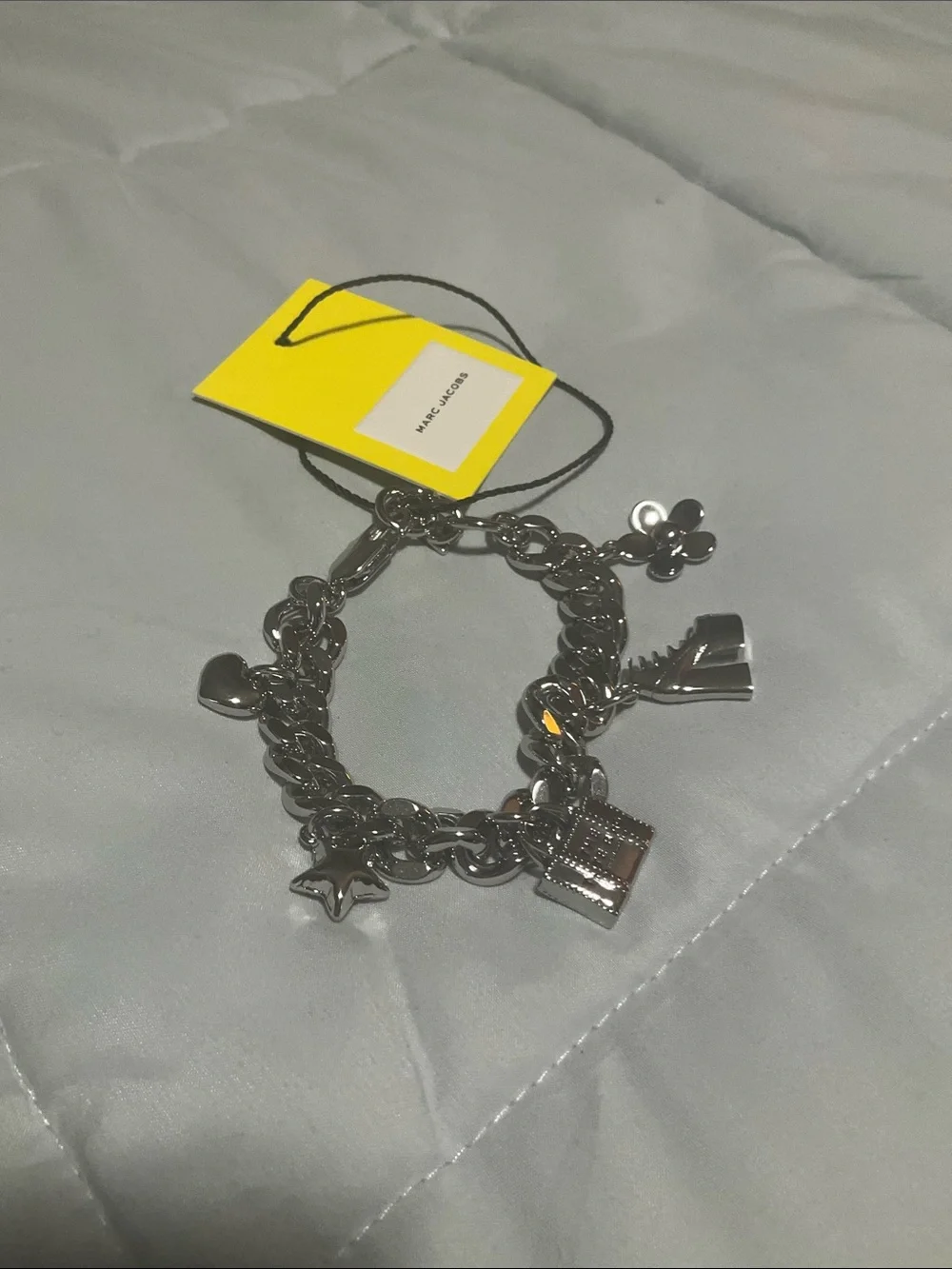 Marc Jacobs Silver Charm Bracelet with Playful Charms